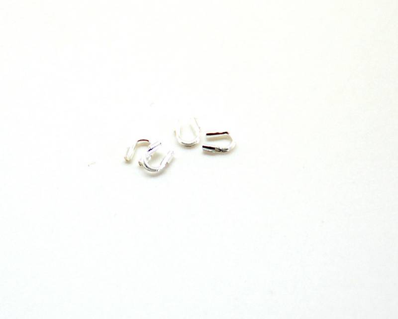 Metal. Terminators. 4.6x4mm. Silver c. Inn.0.6mm app.
