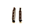 Brooch finding. 32mm. Dark brown.