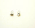 Metal. End cap. 10x6mm. Silver color. Inn.5.2mm.