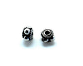Metal. Rondelle. 6.5x4mm. Antique silver. Inn.0.8mm.