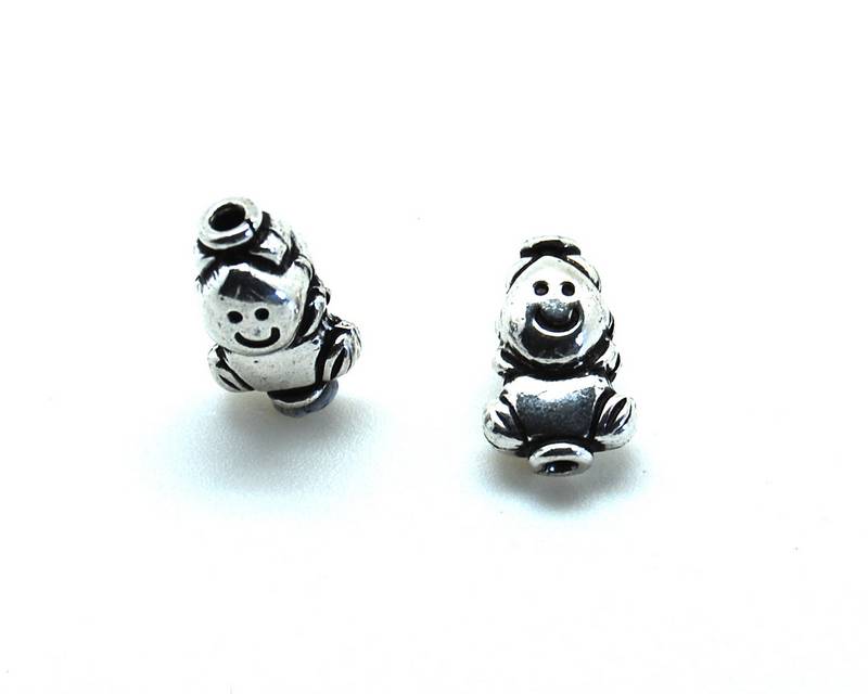 Metal. Girl. 14.5x7mm. Antique silver. Inn.1.3mm.approx.