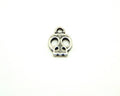 Zamak. Pendant. Skull. 17x13mm. Silver Color. Inn.2.2mm.