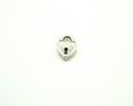 Zamak. Pendant. Padlock. 10x9mm. Silver c. Inn.4x3.5mm.