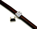 Zamak. Square. 14mm. Silver Color. Inn.11x7mm.