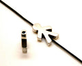 Zamak. Boy. 23x16mm. Silver Color. Inn.3mm.