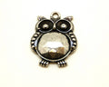 Zamak. Pendant. Owl. 34x24mm. Silver color. Inn.4mm.