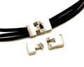 Stainless steel. Clasp. 37x17x6.5mm. Inn.5x3.5mm.approx.