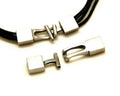 Stainless steel. 9x25.5/9.5x18.5mm. Inn.7.3x3.2/7.5x2.8mm.
