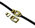 Zamak. Clasp square. 49x25mm. Antiq.gold. Inn.2.8x16mm.
