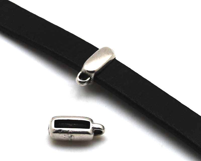 Zamak. Parallel. 5.7x16.3mm. Silver c. Inn.10x2,5mm.