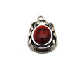 Zamak. Pendant. Beetle. 33x43mm. Red. Inn.5mm.