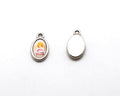 Zamak. Pendant. 14x10mm. Angel. Silver. Inn. 1.8mm.
