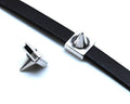 Zamak. Square-cone. 13x13x15mm. Silver c. Inn.10x3mm.