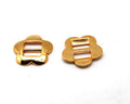 Zamak. Flower. 24mm. Gold color.