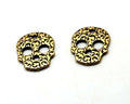 Zamak. Pendant. Skull. 26x33mm. Antique gold. Inn.3.5mm.