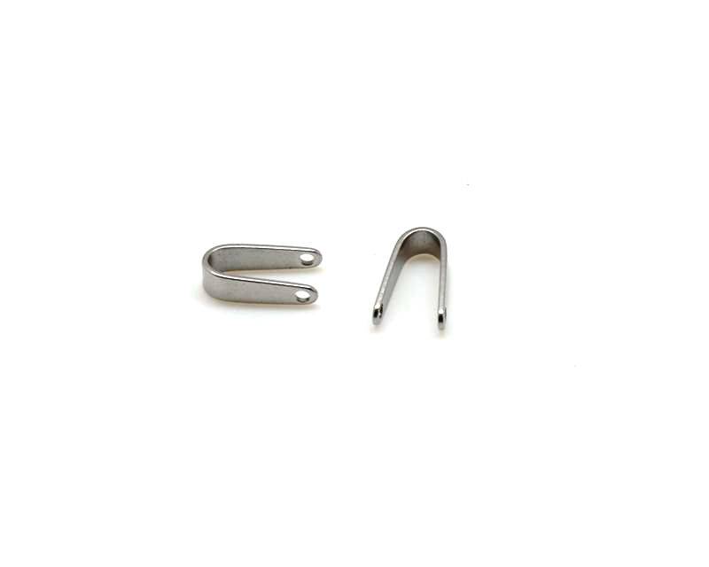 Stainless steel. Jewelry Finding. 10x6x0.5mm. Inn.1mm.