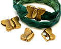 Zamak.Clasp Magnet Butterfly. 20x25mm. Antique gold. Inn.15x2mm.