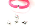 Zamak. Connector. 22x14/3.4x4mm. Silver color.