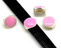 Zamak. Coin. 12.5mm. Pink. Inn.10x3mm.