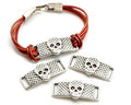 Zamak. 41x18mm. Silver color. Inn.10x3mm.
