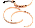 Brass. 140x4mm.Rose Gold . Inn.1.5mm.
