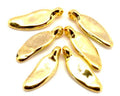 Zamak. Pendant. Wings. 24x8mm. Gold color. Inn.2mm.