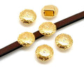 Zamak. Coin. 14mm. Gold. Inn.6.5x2.5mm.