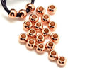 Zamak. Rondelle. 8x5.8mm. Rose gold. Inn.4mm.
