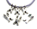 Zamak. Pendant. Letter K. Silver color. 9mm. Inn.2.2mm.