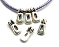 Zamak. Pendant. Letter O. Silver color. 9mm. Inn.2.2mm.