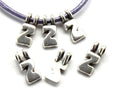 Zamak. Pendant. Letter Z. Silver color. 9mm. Inn.2.2mm.
