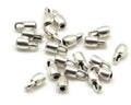 Zamak. Ending. 4x8mm. Silver color. Inn.2mm.