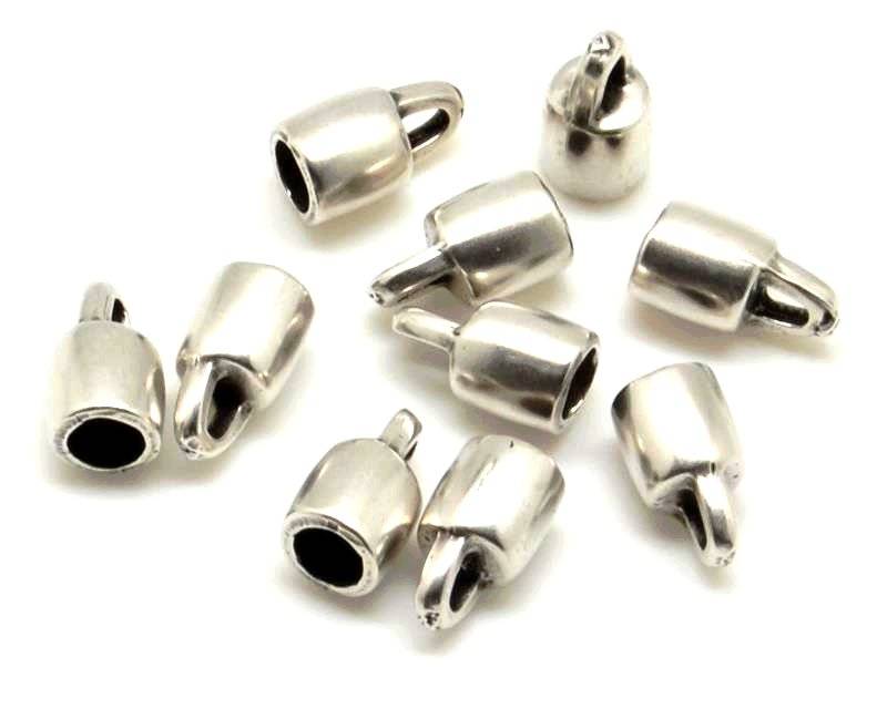 Zamak. Ending. 6x10.5mm. Silver color. Inn.4mm.