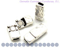 Zamak. Magnetic clasp. 26x13mm. Silver color. Inn.6x2.5mm.