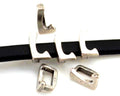 Zamak. Letter L. 9.5mm. Silver color. Inn.6x2.5mm.