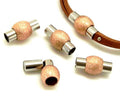 Stainless steel 316. Magnetic clasp.Round. 10x19mm.Rose gold. Inn.5mm.
