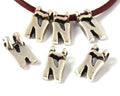 Zamak. Pendant. Letter Ñ. 9mm. Silver color. Inn.2.2mm.