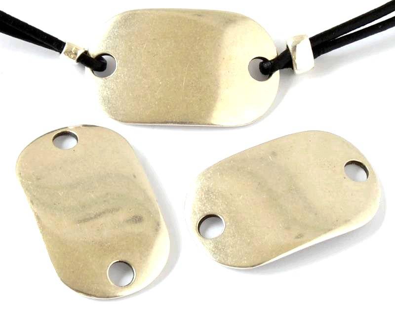 Zamak. Connector. 39x24mm. Silver color. Inn.5mm.