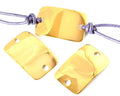 Zamak. Connector. 38x24mm. Gold color. Inn.5mm.