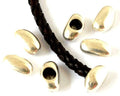Zamak. End cap. 15.5x9mm. Silver color. Inn.6mm.