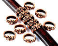 Zamak. Oval. 12x6mm. Antique copper. Inn.10x7mm.