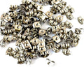 Stainless Steel 316. 6x4.5mm. Silver color.