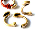 Zamak. Half ring. Antique gold. Inn.4x2mm.