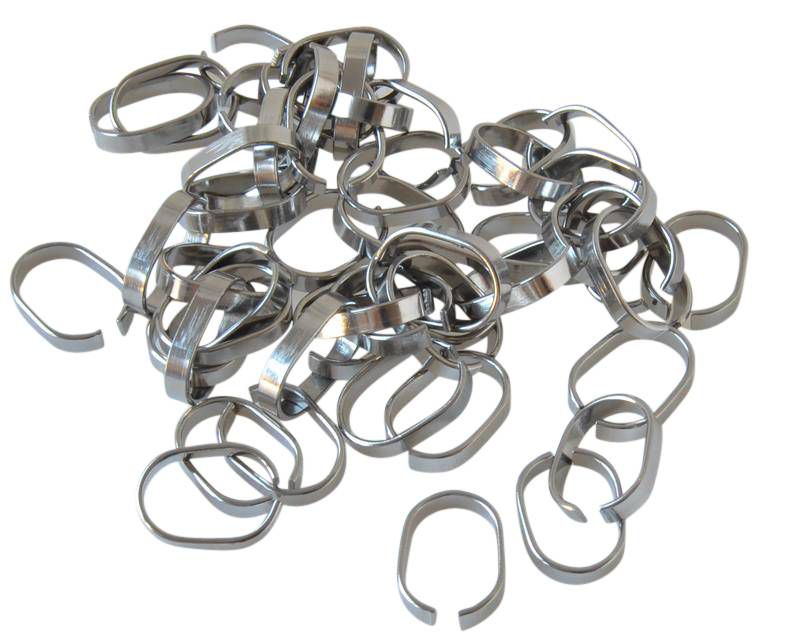 Stainless steel 304. Quick link connector. 13x9x3mm. Silver color.