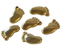 Zamak. Pendant. Foot. 20x10mm. Gold color. Inn.1.2mm.