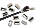Zamak. 14x8x6.5mm. Silver color. Inn.10x2.2mm/10x4mm.