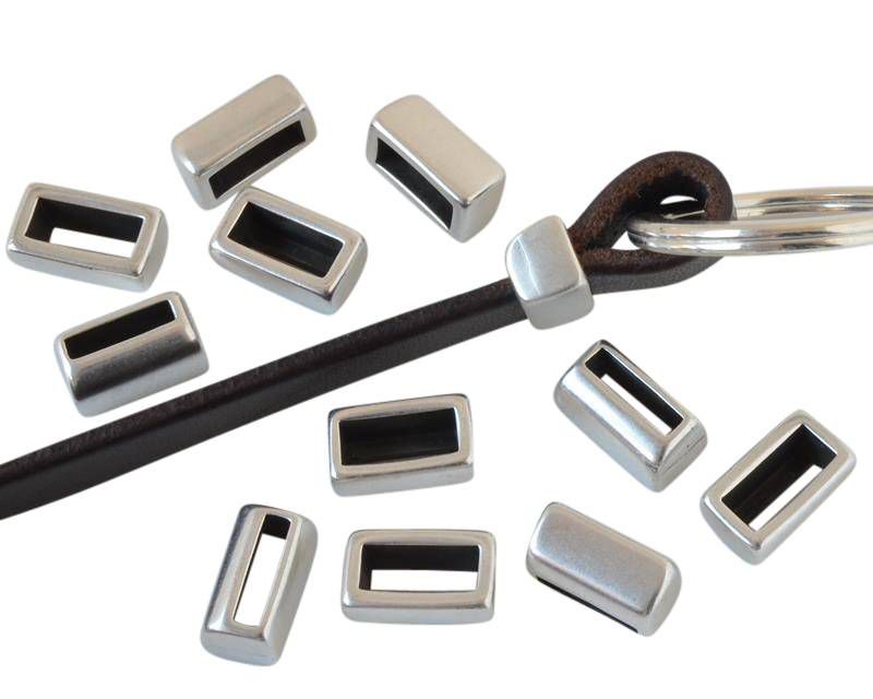Zamak. 14x8x6.5mm. Silver color. Inn.10x2.2mm/10x4mm.