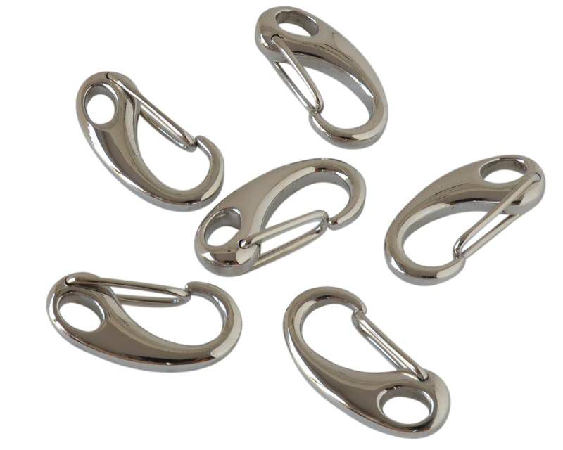 Stainless steel 304. 26x12.5x4.7mm. Silver color.