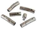 Stainless steel 304. Clasp. Tube. 28x7mm. Silver.Inn.5mm.