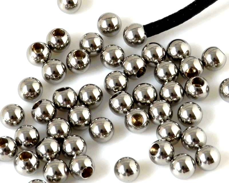 Stainless steel 304. Ending. Round. 4mm. Silver. Inn.2mm.